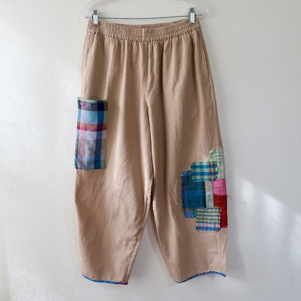 Patchwork Wide Leg Pants